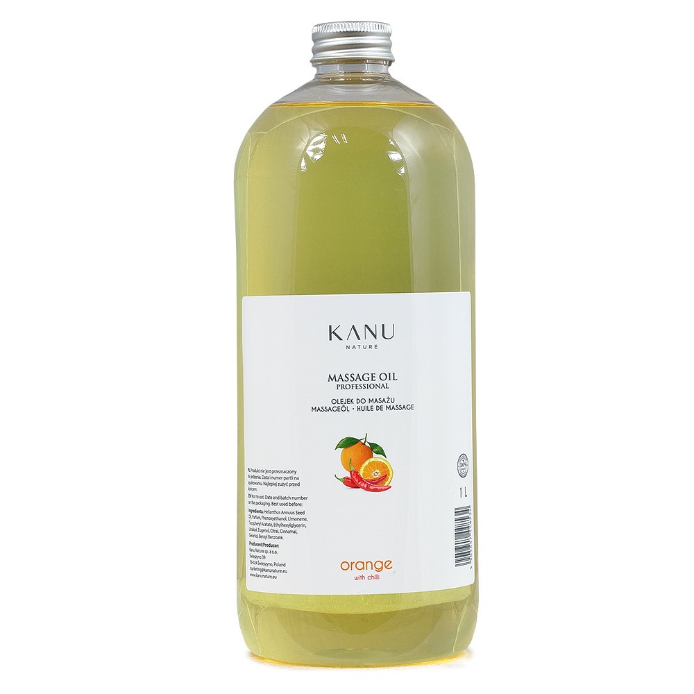 Olejek do masażu: Kanu - Pomarańcza z Chilli (1 litr)
