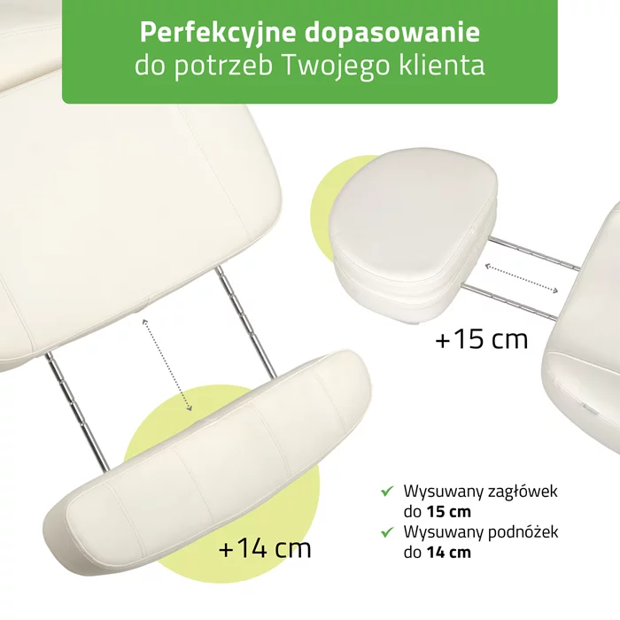 Fotel podgrzewany Luxoria PRO 5 - biały