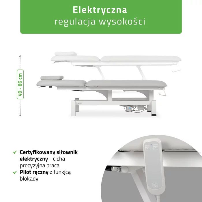 Stół FORTIS 2 (z pilotem / szaro-biały)