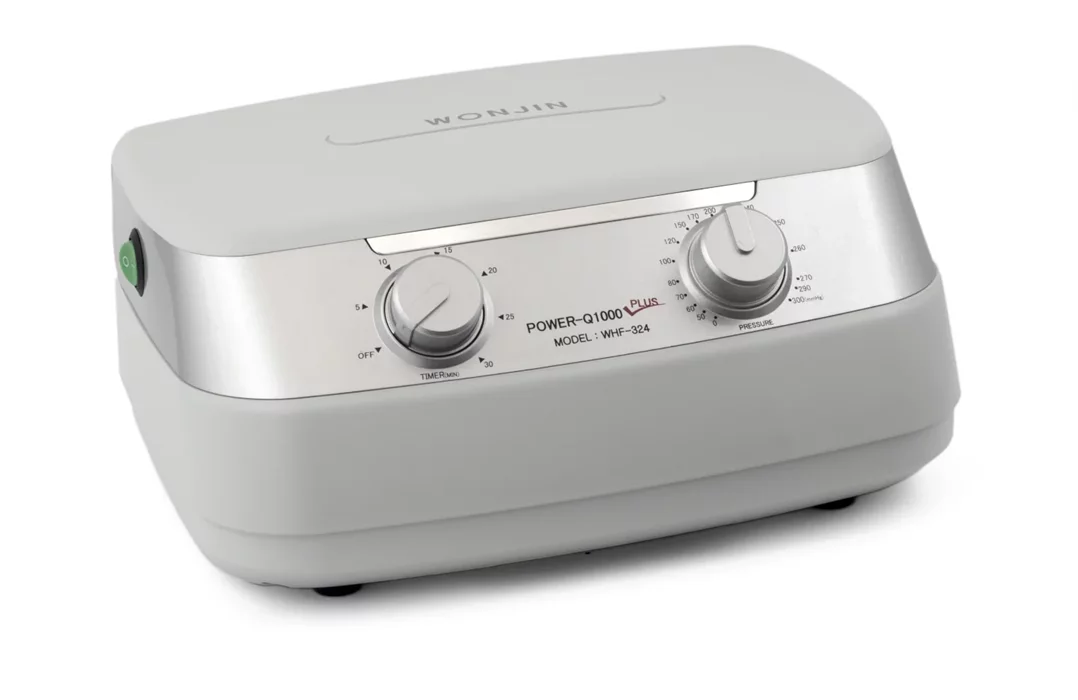 Szare urządzenie Power Q1000 Plus - od frontu