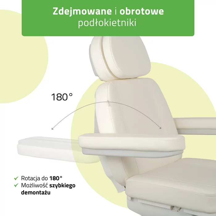 Fotel podgrzewany Luxoria PRO 5 - biały