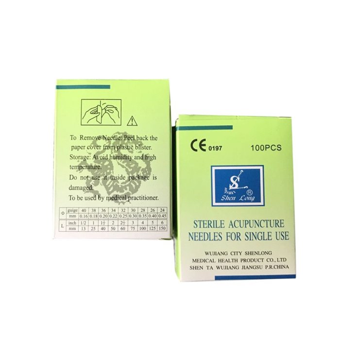 Krótkie igły do akupunktury (0,25 mm x 25 mm)