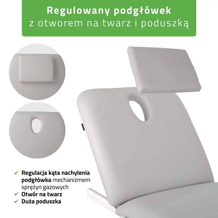 Stół FORTIS 2 (z pilotem / szaro-biały)