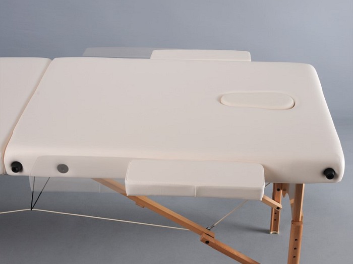 Drewniany Stół do Masażu - Aveno Life - Aura (beżowy)