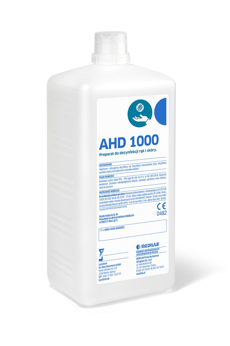 AHD 1000 1L - Preparat do Dezynfekcji Rąk i Skóry