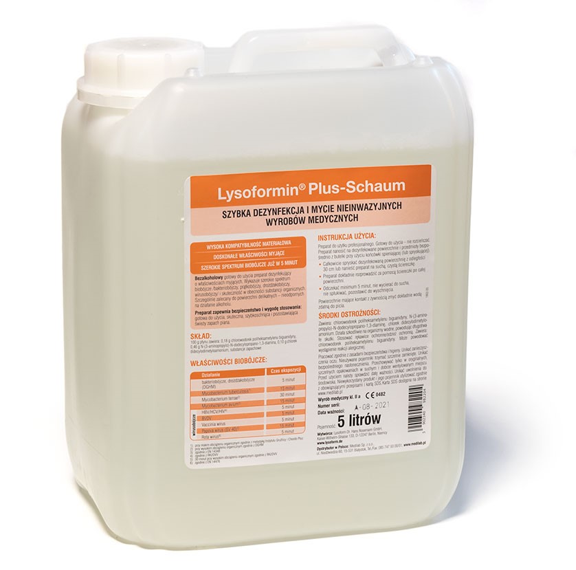 Preparat Lysoformin Plus-Schaum - 5 litrów