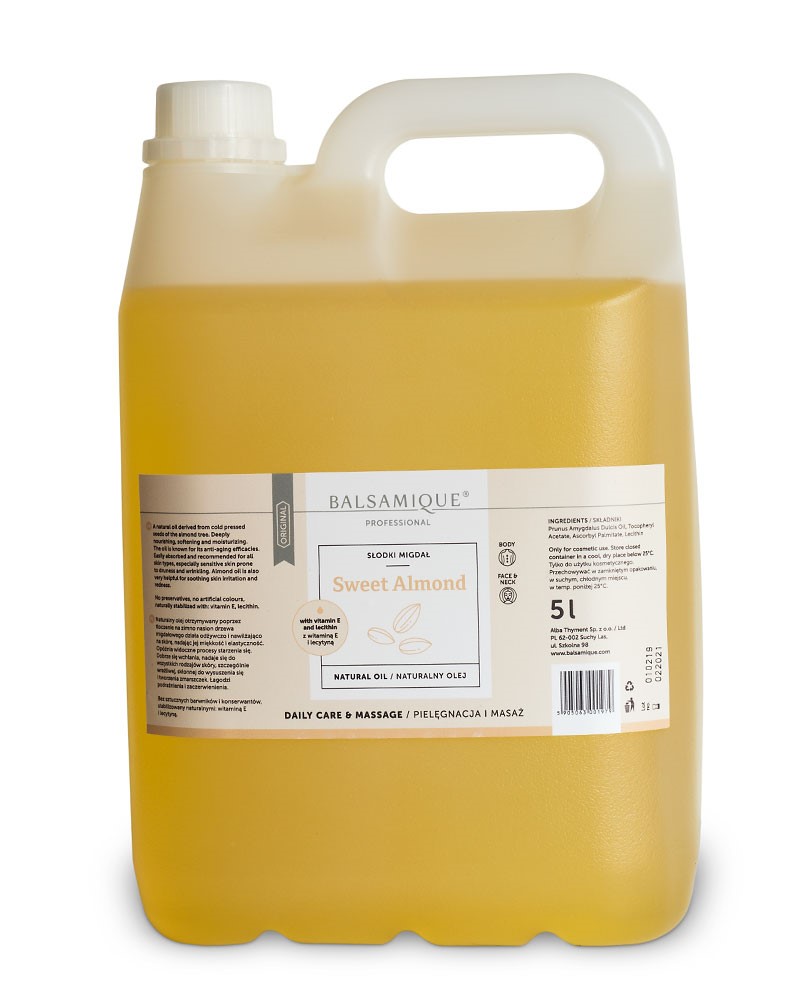 Olej naturalny BALSAMIQUE® migdałowy 5 litrów