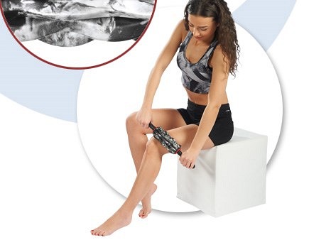 Wałek do masażu powięzi z uchwytami - TB Onda