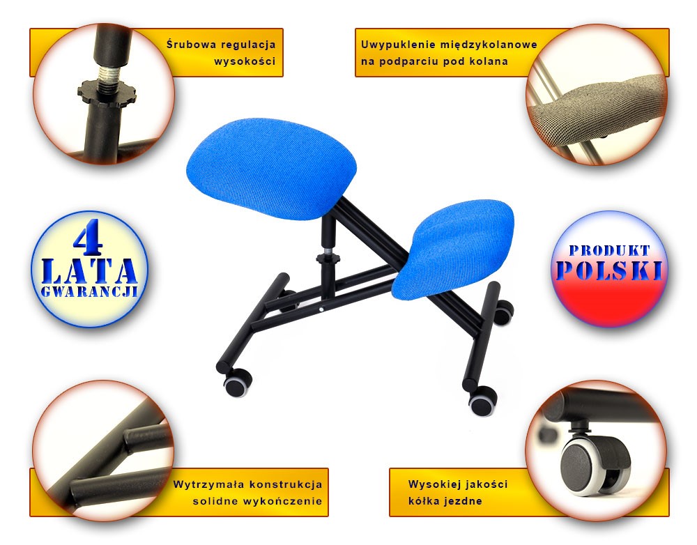 Klękosiad - krzesło ergonomiczne Ergo MAX