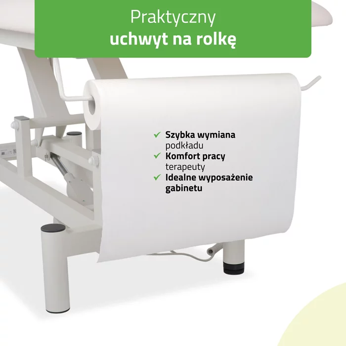 Elektryczny stół rehabilitacyjny OPTIMA biały