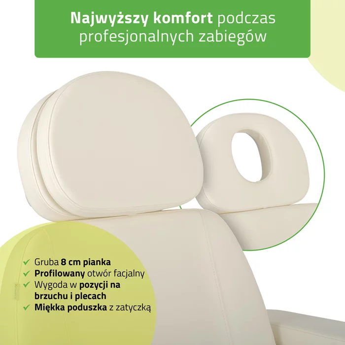 Fotel podgrzewany Luxoria PRO 5 - biały