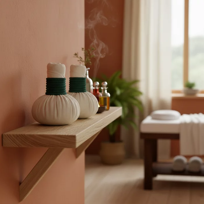 Ajurwedyjskie stemple ziołowe do masażu