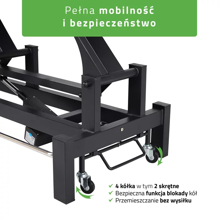 Stół FORTIS 2 ERGO rama sterująca/szaroczarny