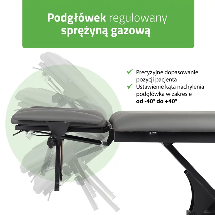 Stół FORTIS 2 ERGO rama sterująca/szaroczarny