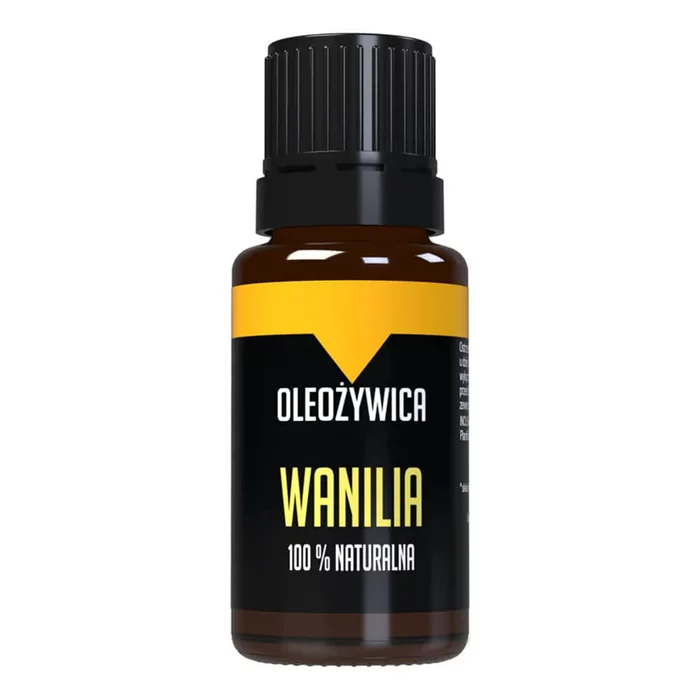 Bursztynowa buteleczka z czarną nakrętką