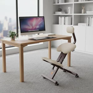 Krzesło ergonomiczne do pracy przy komputerze, z oparciem na kolana