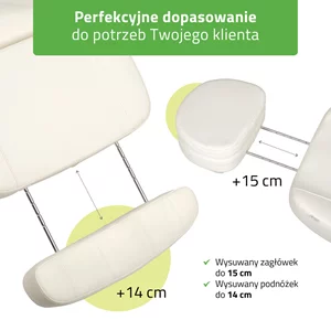 Fotel podgrzewany Luxoria PRO 5 - biały