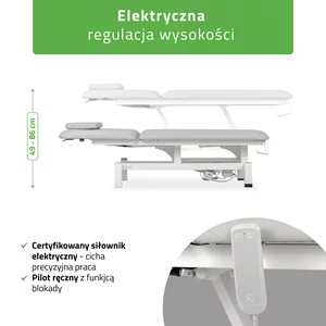 Stół FORTIS 2 (z pilotem / szaro-biały)