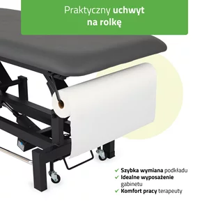 Stół FORTIS 2 ERGO rama sterująca/szaroczarny