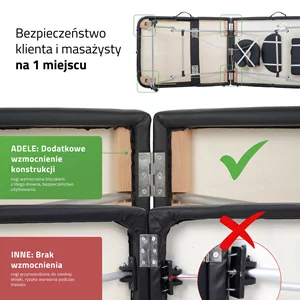 Stół Aveno Life - ADELE (70 cm) - czarny