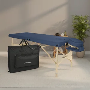 Drewniany Stół do Masażu - Aveno Life eSpirit (niebieski)