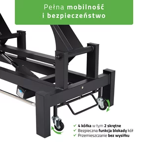 Stół FORTIS 2 ERGO rama sterująca/szaroczarny