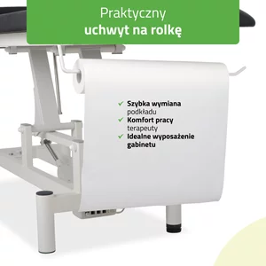 Stół rehabilitacyjny - OPTIMA (czarno-biały)