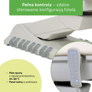 Fotel podgrzewany Luxoria PRO 5 - biały