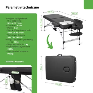 Stół do masażu Aveno-Life - NADIA (70 cm)