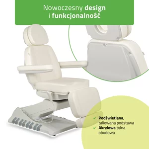 Fotel podgrzewany Luxoria PRO 5 - biały