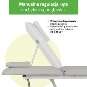 Stół rehabilitacyjny - OPTIMA (szaro-biały)